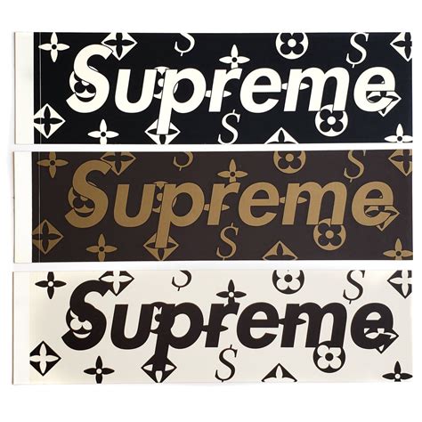 supreme louis vuitton sticker real|supreme x Louis Vuitton logo.